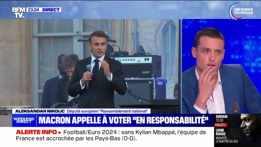 aleksandar nikolic demande des excuses publiques à emmanuel macron suite à des propos controversés, suscitant un débat intense en france.